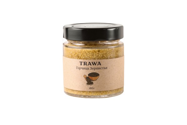 Горчица зернистая TRAWA, 180 г