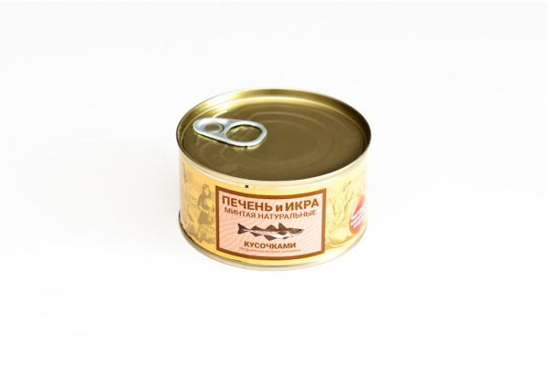 Печень и икра минтая натуральные КТФ, 185 г 