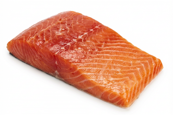 Чавыча холодного копчения. Филе на коже, 300 г