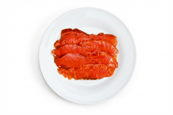 Чавыча холодного копчения. Филе-нарезка, 350 г