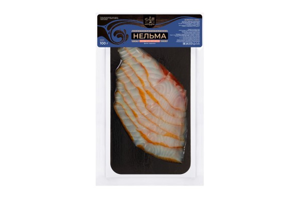Нельма якутская холодного копчения. Филе-нарезка, 100 г
