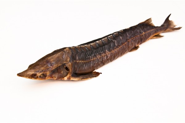 Стерлядь горячего копчения потрошеная с головой, 1,1 кг