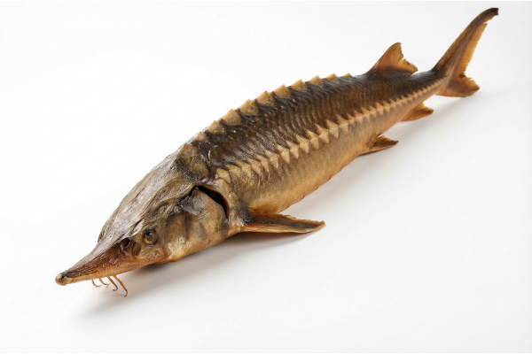 Стерлядь горячего копчения потрошеная с головой, 1,1 кг