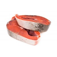 Кижуч свежемороженый. Стейки, 1 кг Кижуч свежемороженый. Стейки, 1 кг