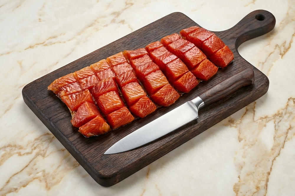 Новинка: подкопчённая юкола из чавычи и палтуса